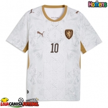 Camisa de Futebol República Checa Patrik Schick #10 Equipamento Secundário Mundo 2026 Manga Curta
